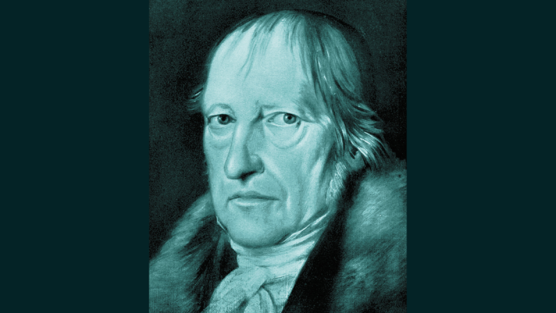 Portrait of Hegel, author of the Owl of Minerva metaphor