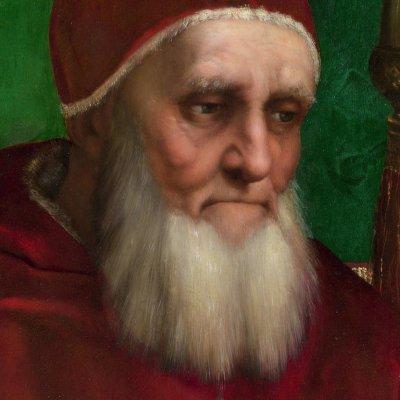 Detail of Pope Julius II’s face and beard