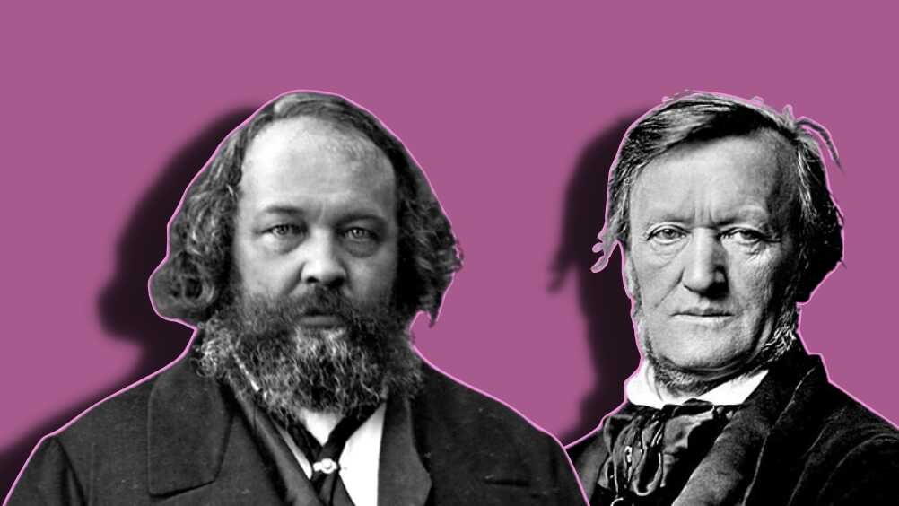 Portraits of Wagner and Bakunin, allies in the 1849 Dresden Uprising